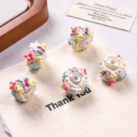 White Bead Rice White Cream Yellow Heart Safflower
