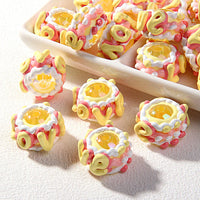 Yellow Bead Pink Cream LOVE