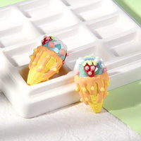 Yellow Bead Pointed Bottom Yellow Sweet Tube Red Strawberry