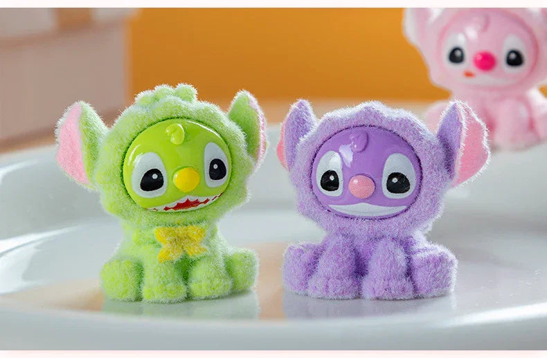 Cartoon Flocking Stilt Blind Box Doll Adorable 10 Pcs/set