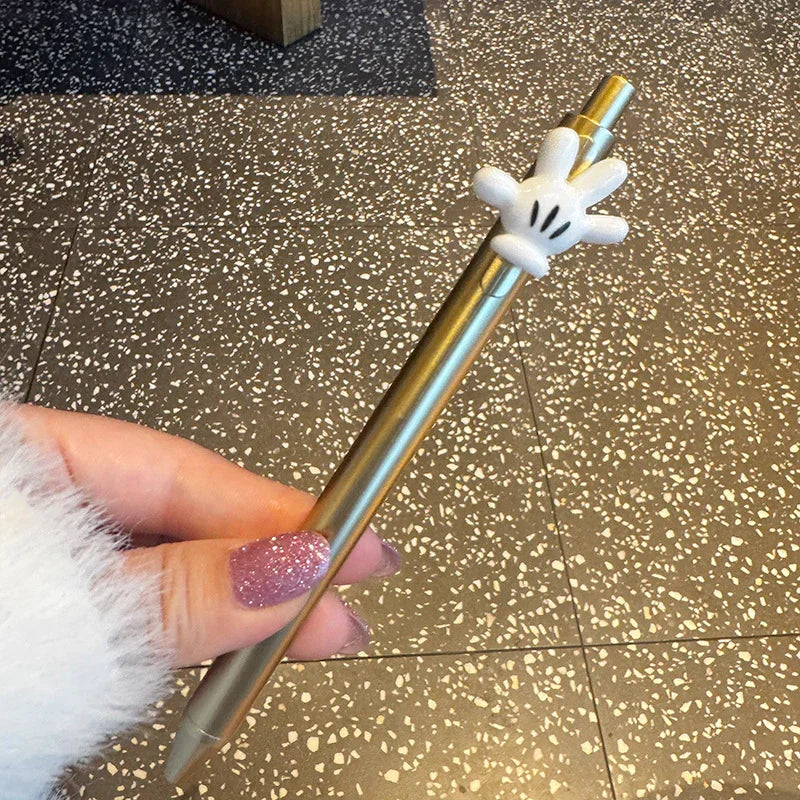 Cartoon Mouse Press Black Ballpoint Pen