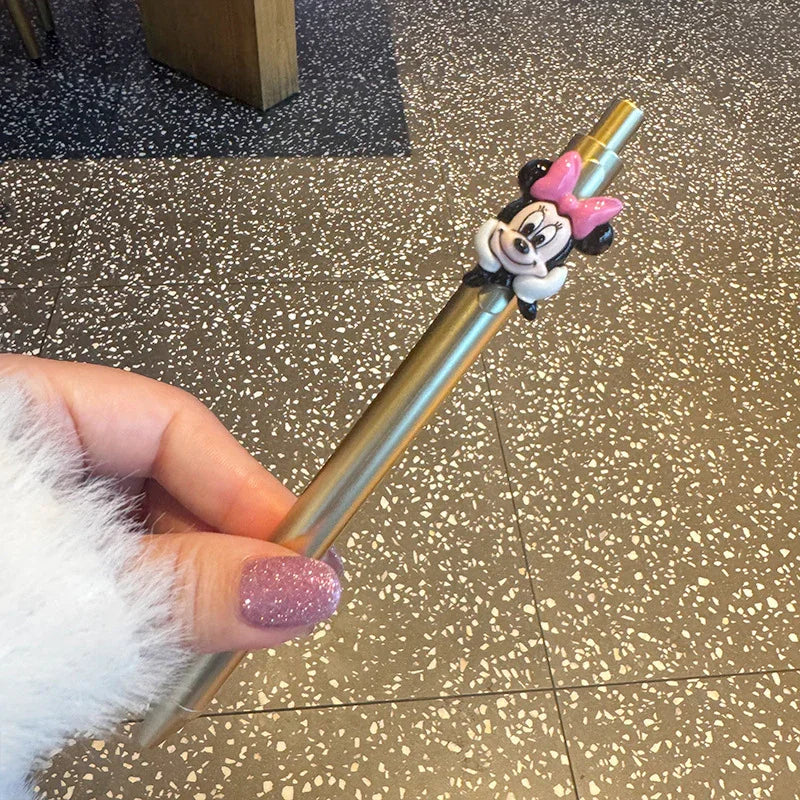 Cartoon Mouse Press Black Ballpoint Pen