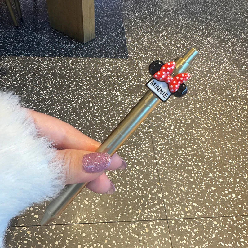 Cartoon Mouse Press Black Ballpoint Pen
