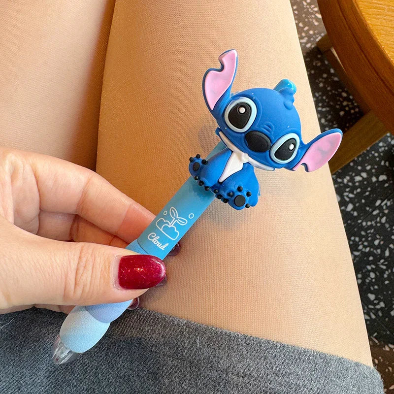 Cute Cartoon Stitc Characters Funny Doll Black Press Ballpoint Pen