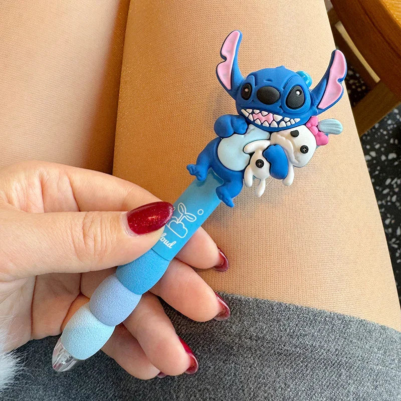 Cute Cartoon Stitc Characters Funny Doll Black Press Ballpoint Pen