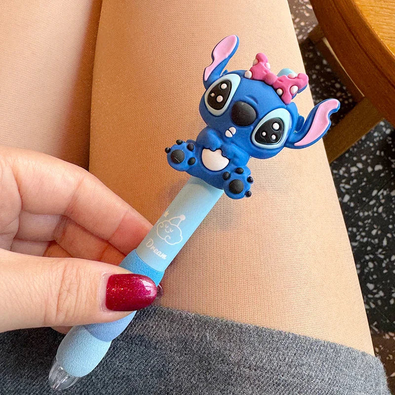 Cute Cartoon Stitc Characters Funny Doll Black Press Ballpoint Pen