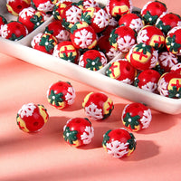 red bead white snowflake