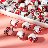 White bead wreath cherry