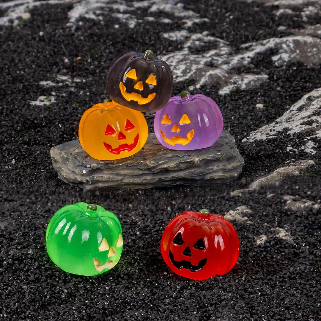 Cross-border Halloween Luminous Jack Pumpkin Resin (no Holes)
