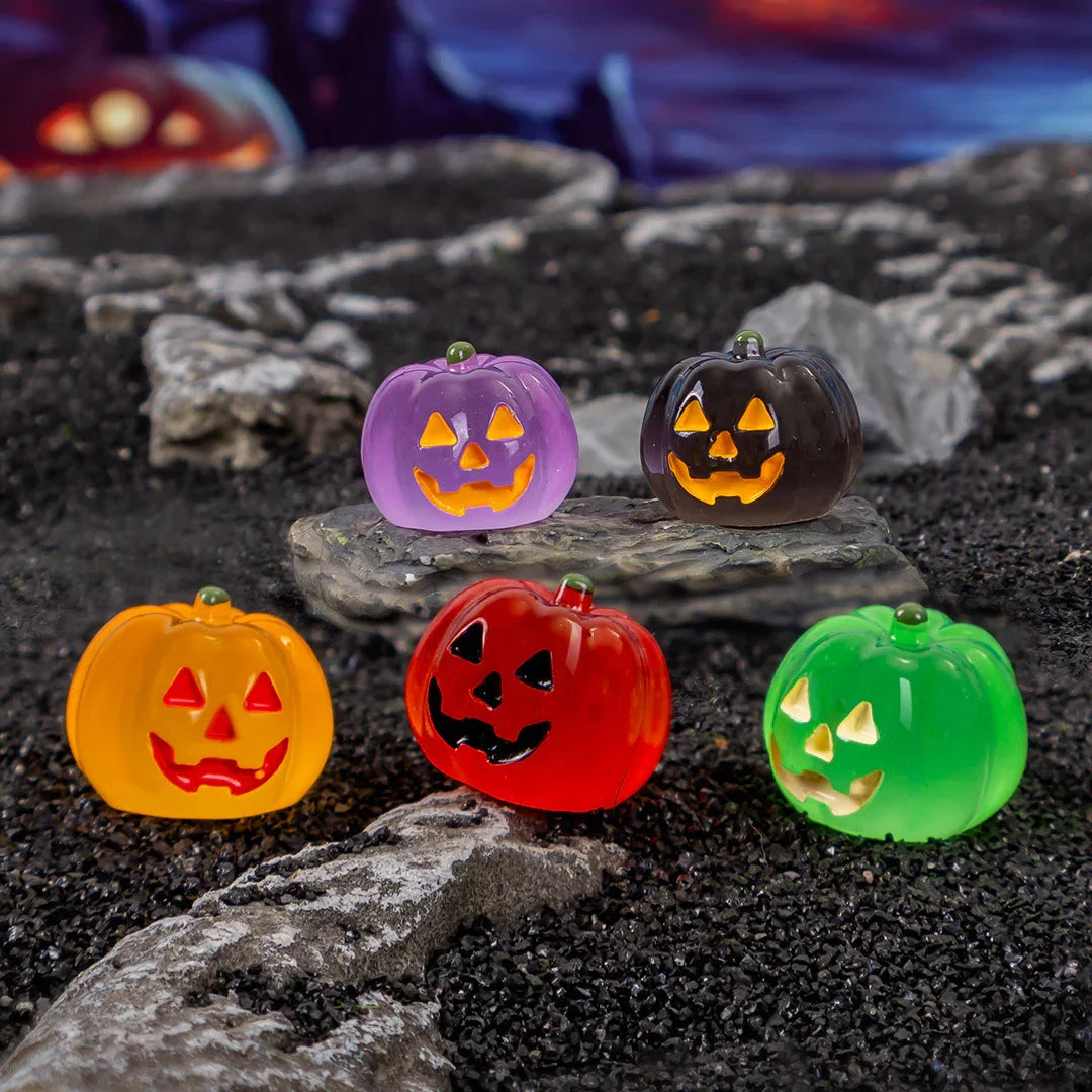 Cross-border Halloween Luminous Jack Pumpkin Resin (no Holes)