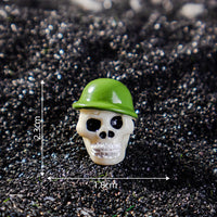 Bright Face-Skull with Green Hat