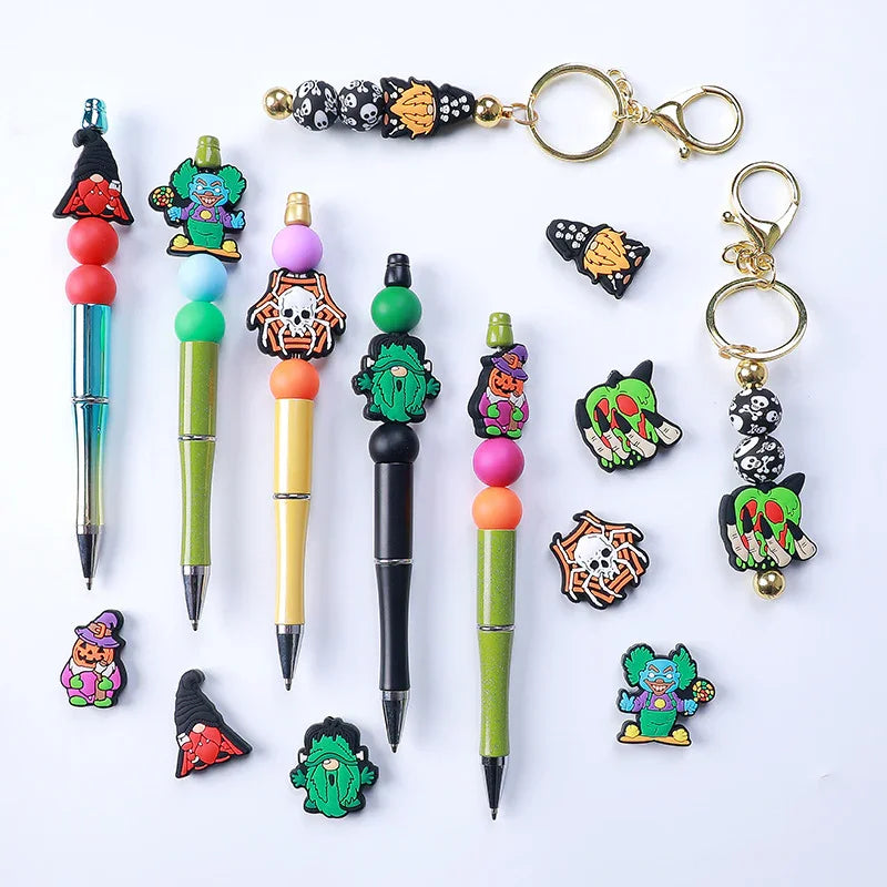 Halloween Silicone Beads DIY Beaded Pen Gnomes Focus Beads Silicone Beads