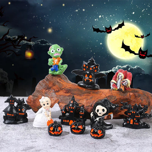 3D Halloween Ornaments Ghost Wizard House Pumpkin (no Hole)