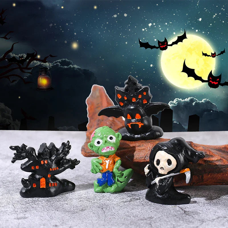 3D Halloween Ornaments Ghost Wizard House Pumpkin (no Hole)
