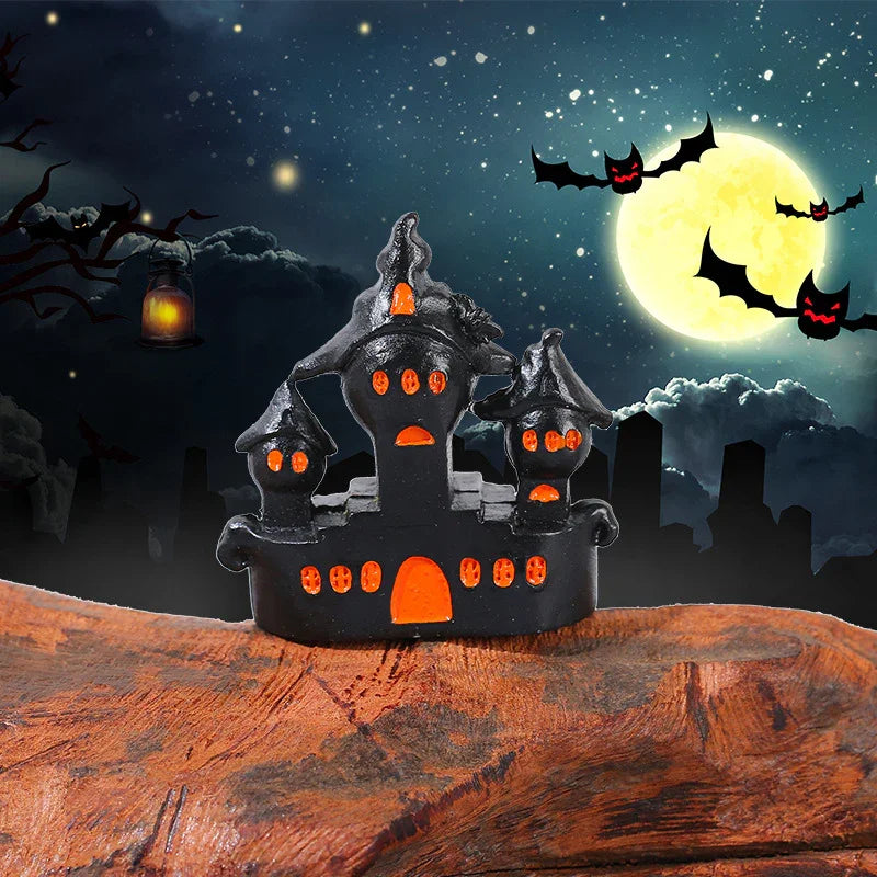 3D Halloween Ornaments Ghost Wizard House Pumpkin (no Hole)