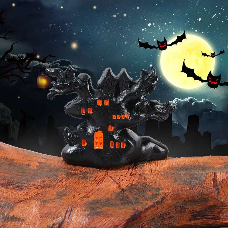 3D Halloween Ornaments Ghost Wizard House Pumpkin (no Hole)