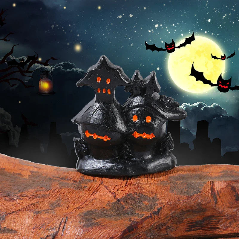 3D Halloween Ornaments Ghost Wizard House Pumpkin (no Hole)