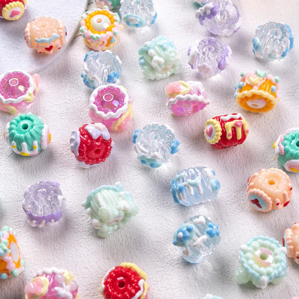 Acrylic Heavy Oil Beaded Hand-painted Beads Beads Oil Beads