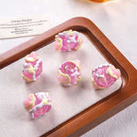 Beaded Rose Red Cream Cherry