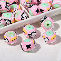 Green Bead Dog Bones