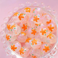 Orange blossom green dots