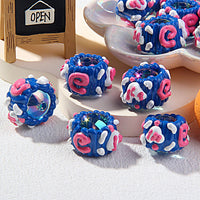 Jewelry Blue Cream Rose Red Circle