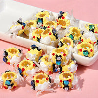 Yellow Beads Yellow Cream Bow Blue Love Red and White Beads