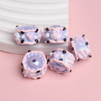 Purple beads purple cream black and white little purple love