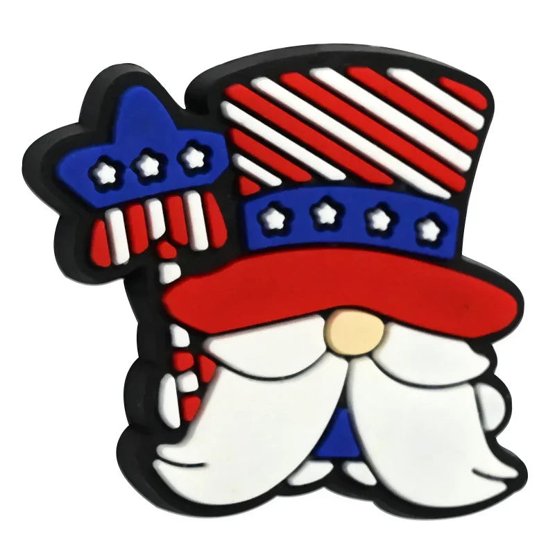 July 4th Independence Day PVC Focus Beads
