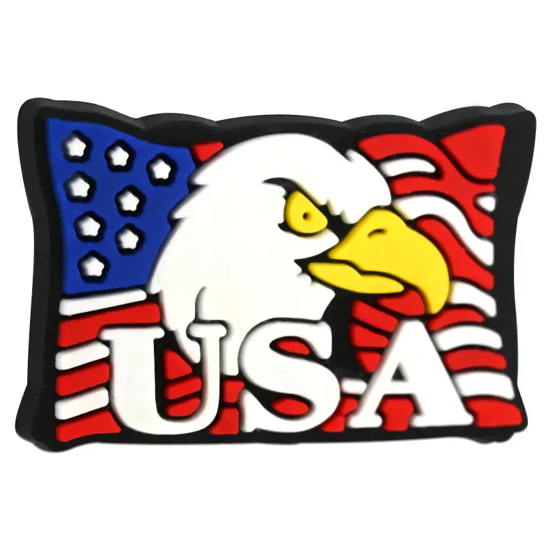 July 4th Independence Day PVC Focus Beads