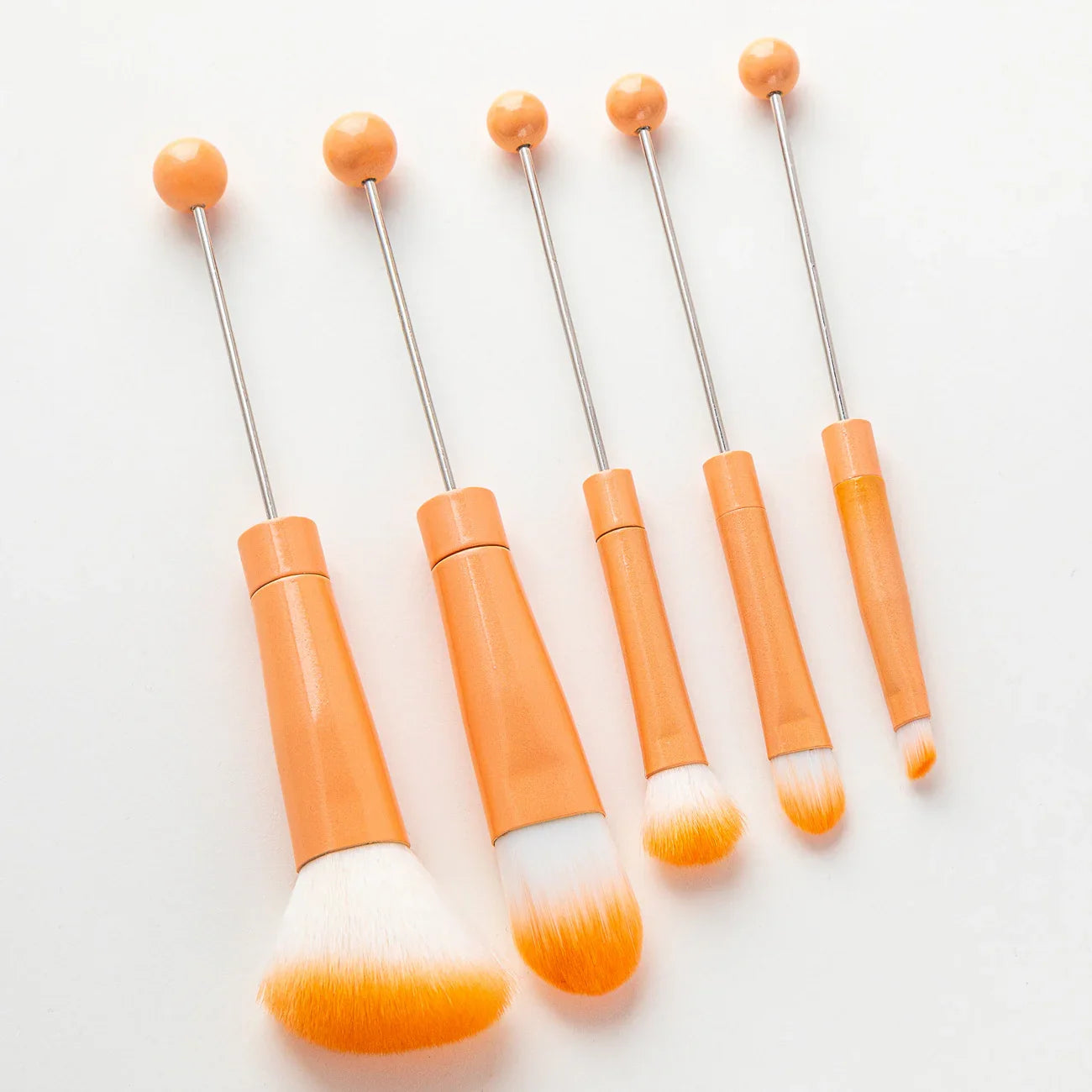 5 DIY Metal Handle Beaded Makeup Brush Suit