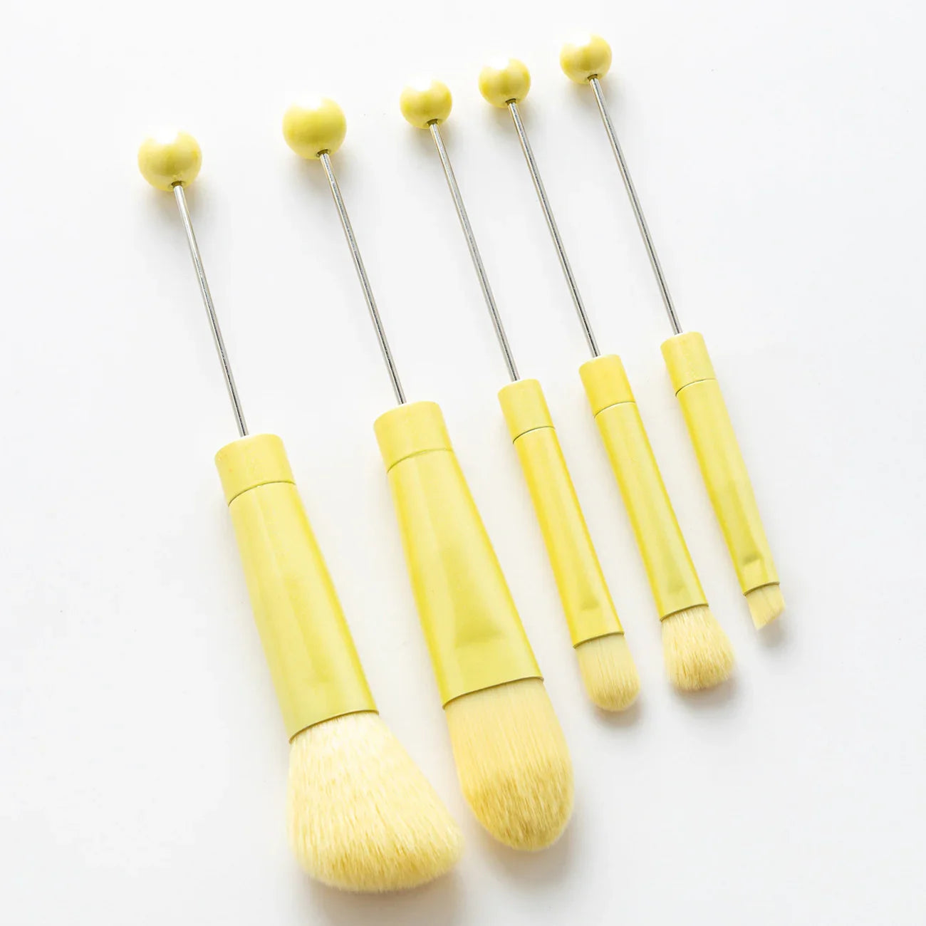 5 DIY Metal Handle Beaded Makeup Brush Suit