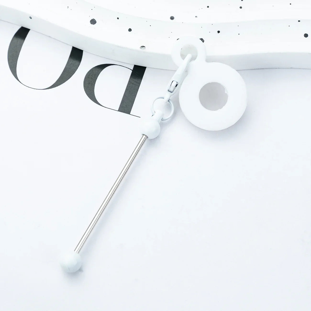 DIY Beaded Silicone Straw Hanging Decoration Suitable for 8mm-10mm Water Cup Straw Silicone Decoration