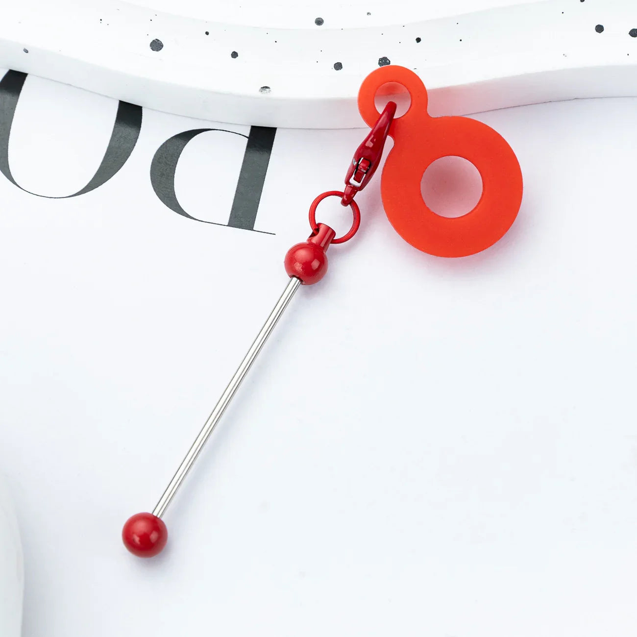 DIY Beaded Silicone Straw Hanging Decoration Suitable for 8mm-10mm Water Cup Straw Silicone Decoration