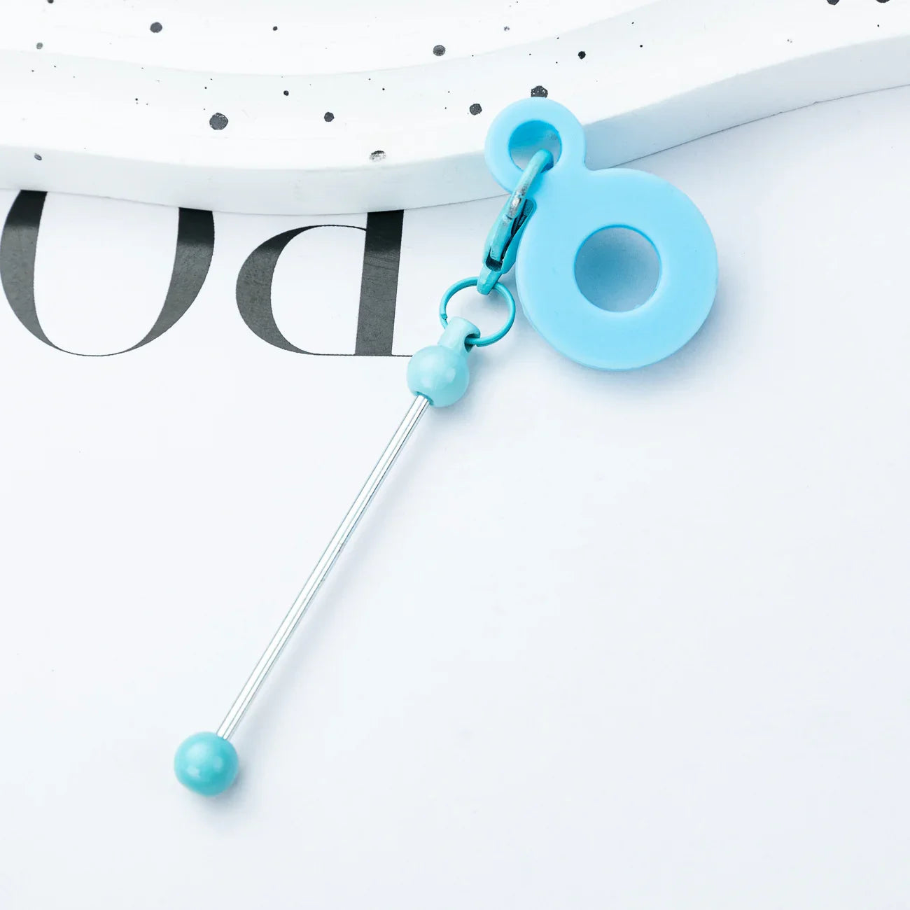 DIY Beaded Silicone Straw Hanging Decoration Suitable for 8mm-10mm Water Cup Straw Silicone Decoration
