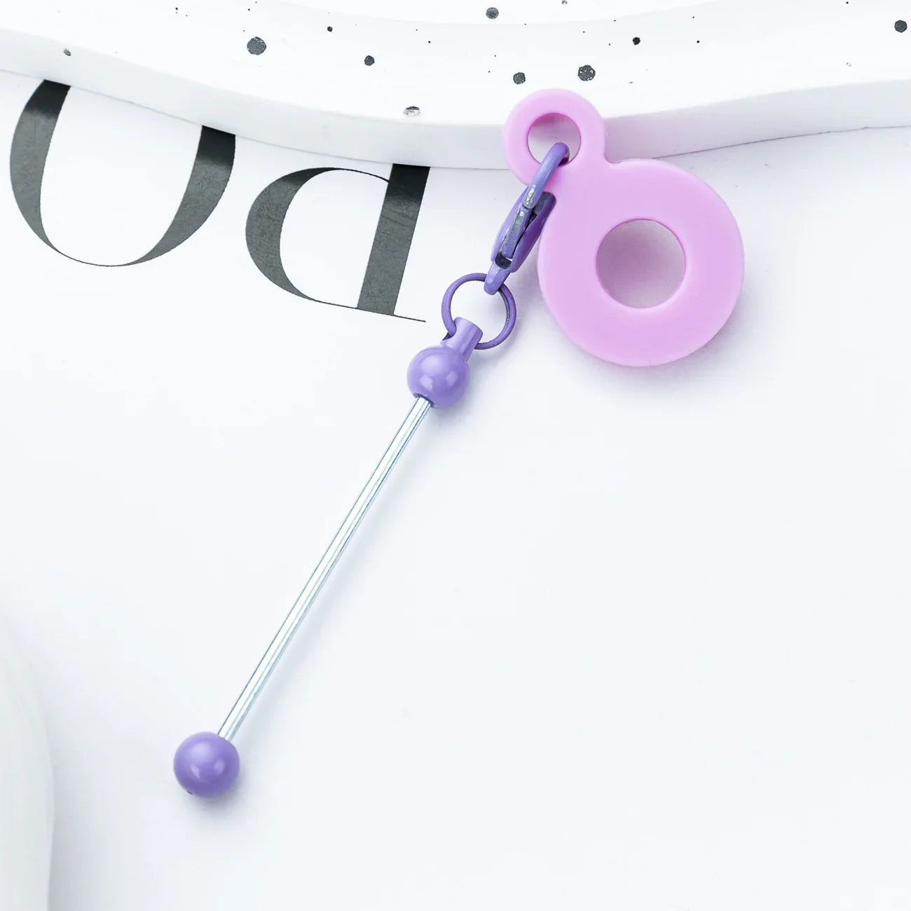 DIY Beaded Silicone Straw Hanging Decoration Suitable for 8mm-10mm Water Cup Straw Silicone Decoration