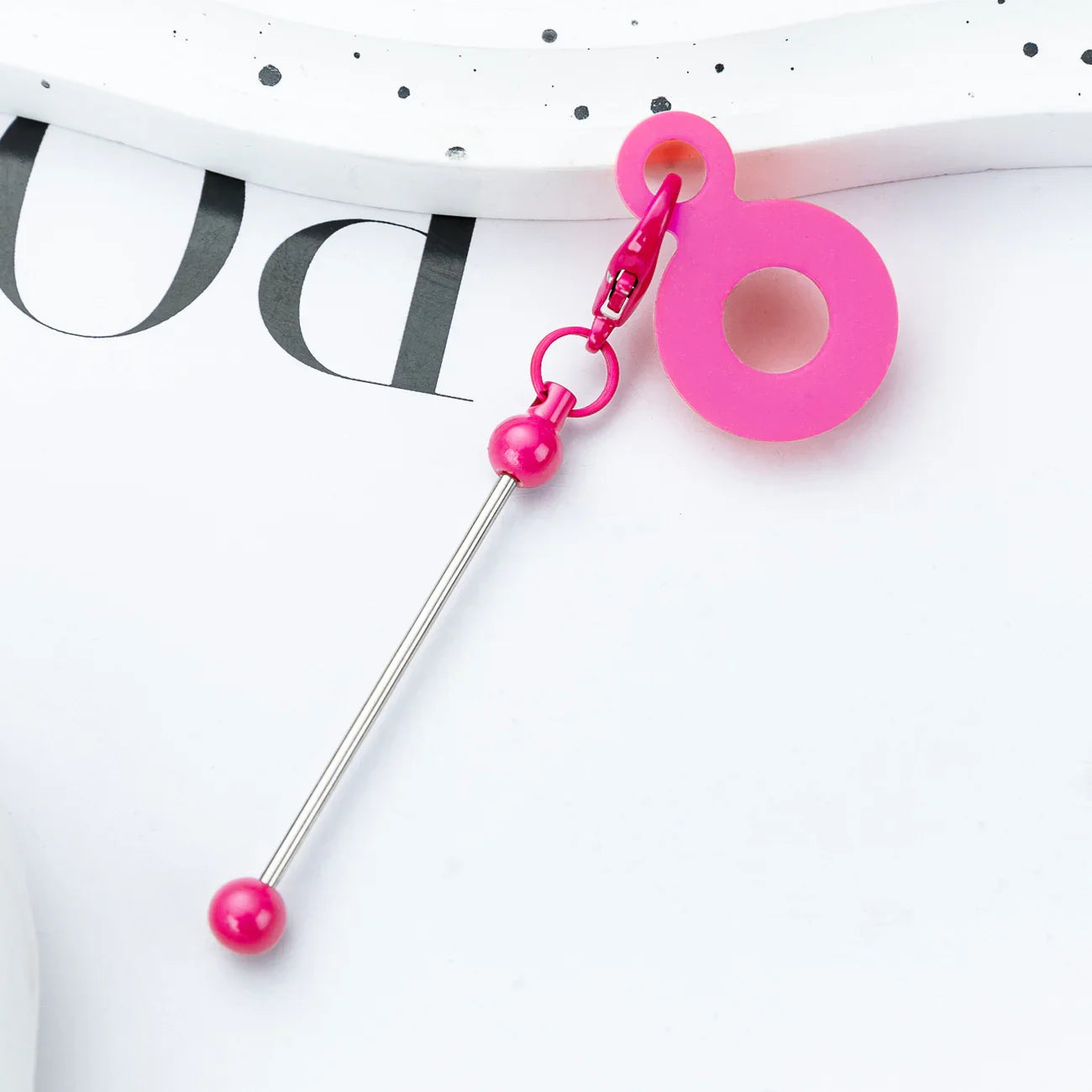 DIY Beaded Silicone Straw Hanging Decoration Suitable for 8mm-10mm Water Cup Straw Silicone Decoration