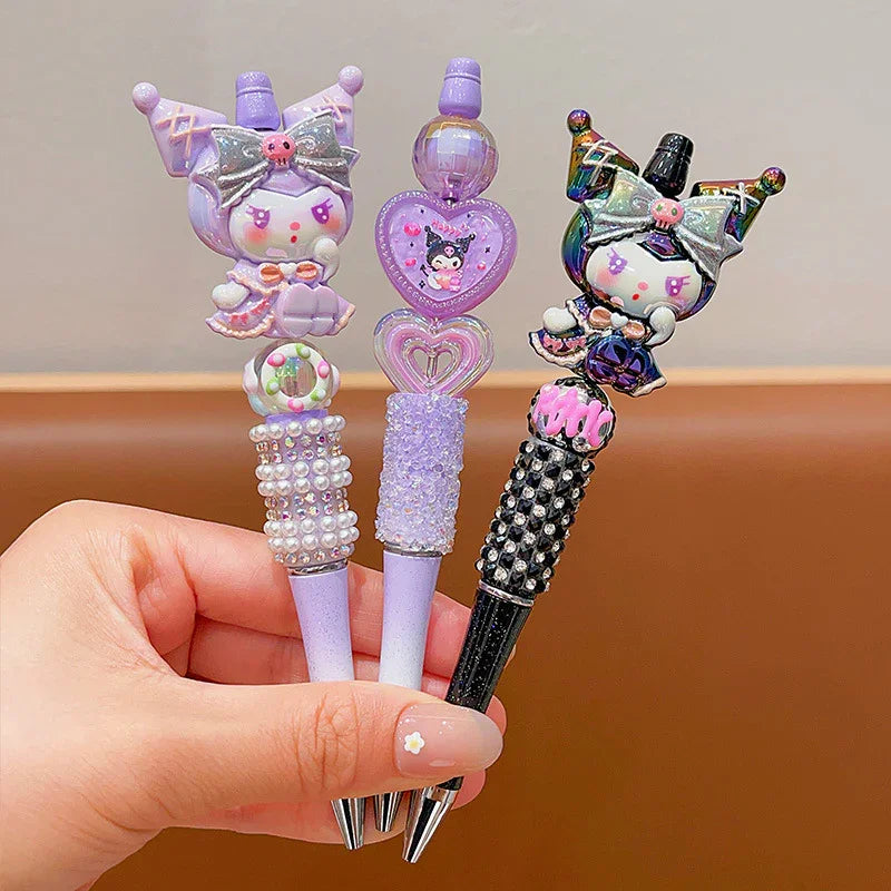 Sanrio Cute Sparkling Rhinestone Beaded Ballpoint Pen