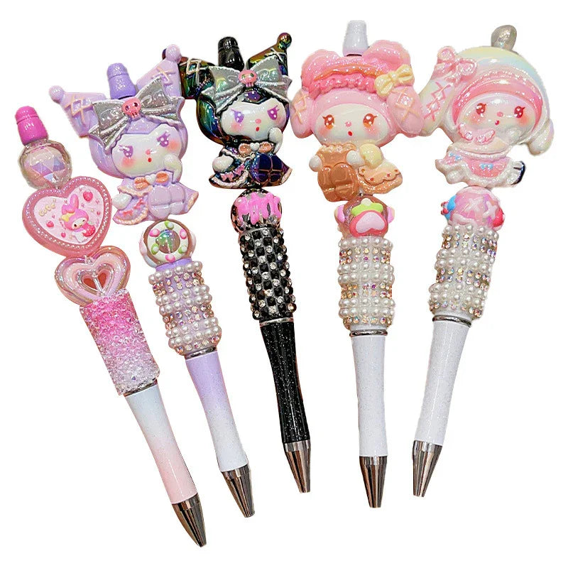 Sanrio Cute Sparkling Rhinestone Beaded Ballpoint Pen