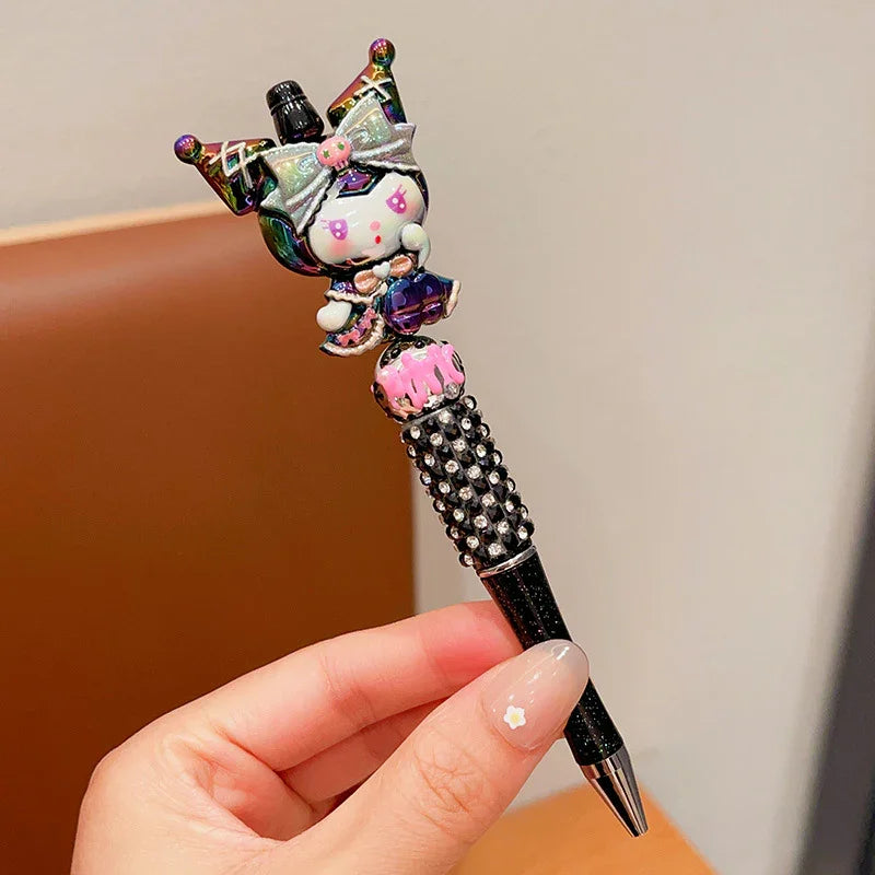 Sanrio Cute Sparkling Rhinestone Beaded Ballpoint Pen