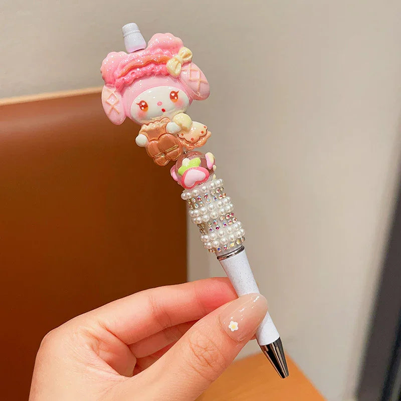 Sanrio Cute Sparkling Rhinestone Beaded Ballpoint Pen