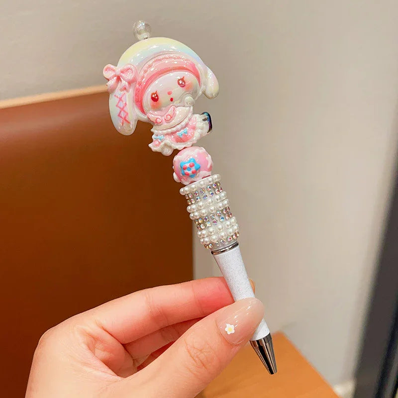 Sanrio Cute Sparkling Rhinestone Beaded Ballpoint Pen