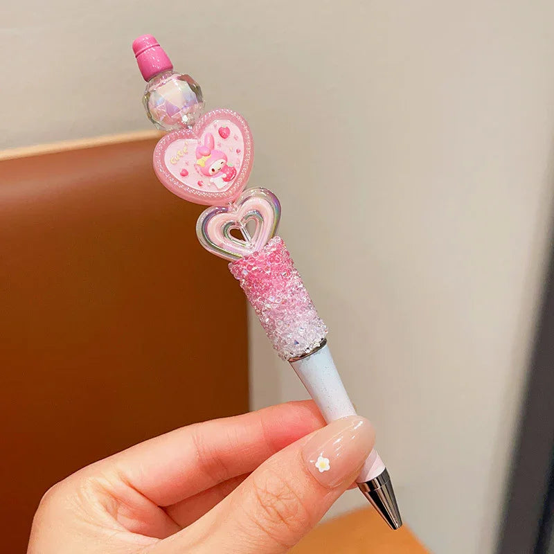 Sanrio Cute Sparkling Rhinestone Beaded Ballpoint Pen