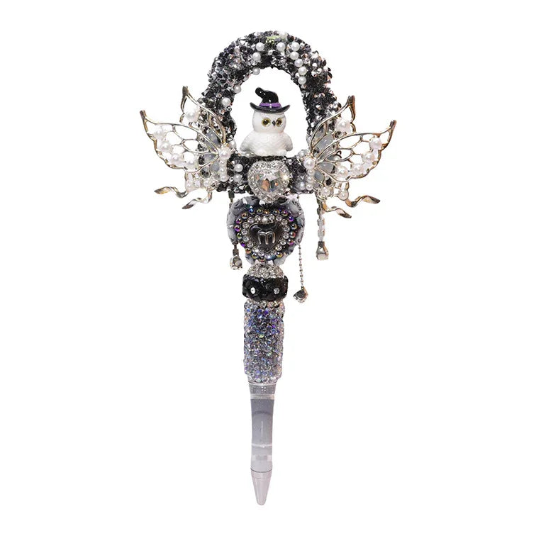 DIY Wings Photo Frame Beads Beaded Pen Pendant