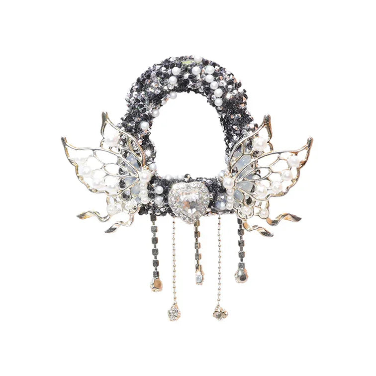 DIY Wings Photo Frame Beads Beaded Pen Pendant