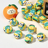 Green Bead Dog Head Bread