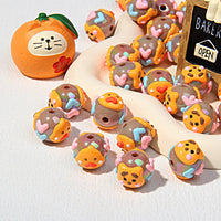 Coffee beads yellow duck yellow bear