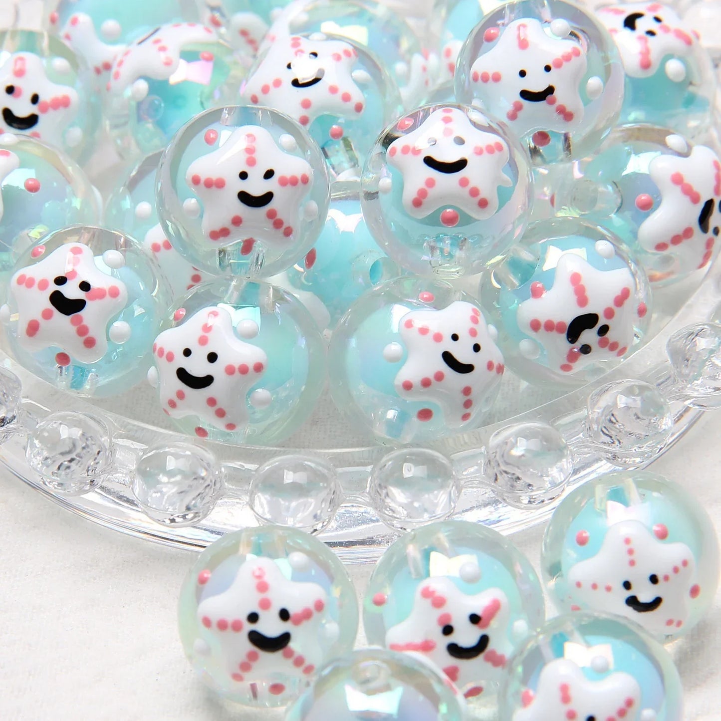 Hand-painted Beads Cartoon Duck Chick Beads Loose Beads