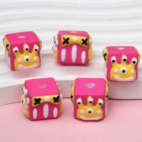 Three eyes rose red beads
