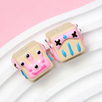 Three-eye rice white beads